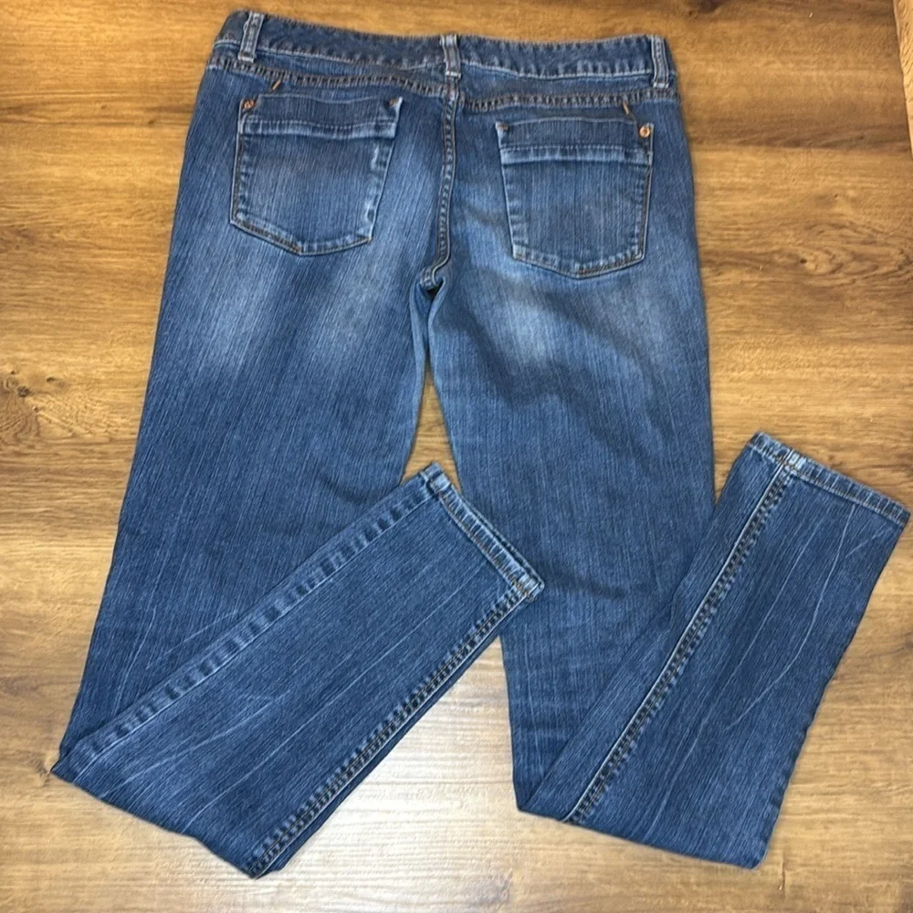 Mossimo Skinny Premium Denim Women’s Faded Reg Wash Sz 8L Jeans